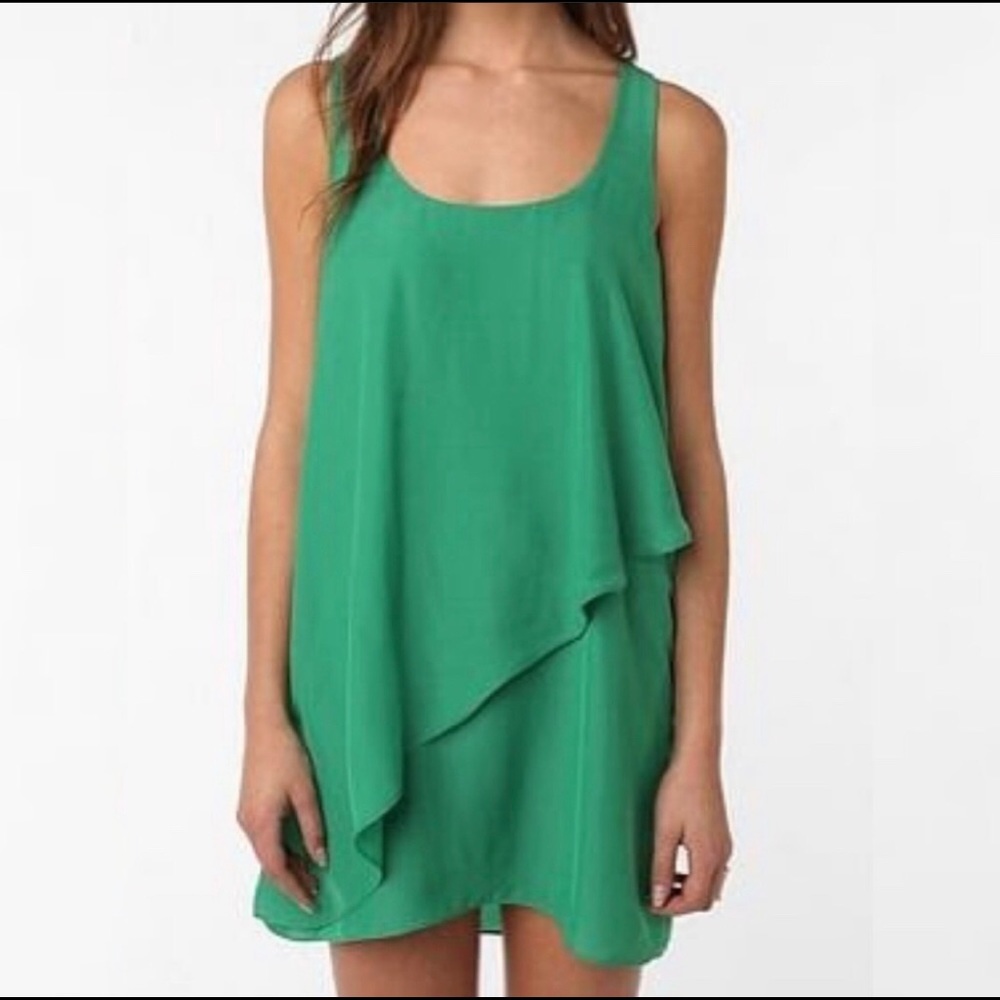 Silence + Noise Green Dress